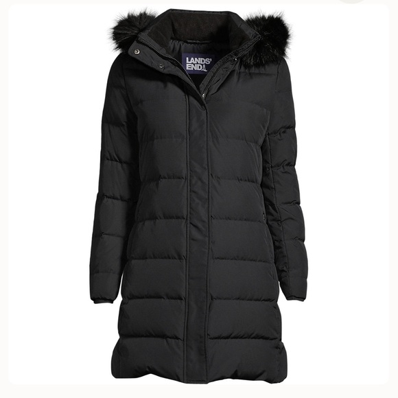 Lands' End Jackets & Blazers - Lands’ End Women’s 600 Down Winter Long Coat with Hood, size XL Faux Fur